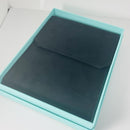 Tiffany Black Folding Suede Leather Necklace Presentation Blue Box Storage Pouch-7