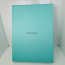 Tiffany Black Folding Suede Leather Necklace Presentation Blue Box Storage Pouch-8