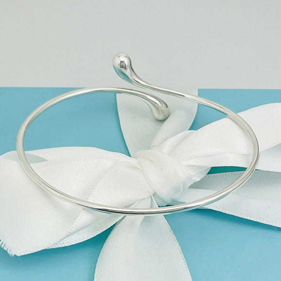 Tiffany Teardrop Bangle Bracelet by Elsa Peretti in Sterling Silver