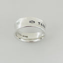 Size 8 Tiffany 1837 Ring in Sterling Silver Wide Concave - 5