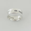 Size 8 Tiffany 1837 Ring in Sterling Silver Wide Concave-5