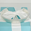 Tiffany & Co Coin Edge Cuff Bracelet 6.75" Mens Unisex in 925 Sterling SIlver-2