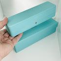 Tiffany & Co Watch or Bracelet Storage Box in Blue Leather Lux AUTHENTIC - 2