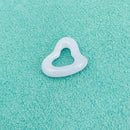 Tiffany Blue Purple Lace Agate Open Heart Carved Stone Pendant Elsa Peretti-2