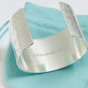 6.5" Tiffany & Co 727 Fifth Ave New York Notes Cuff in Sterling Silver - 5