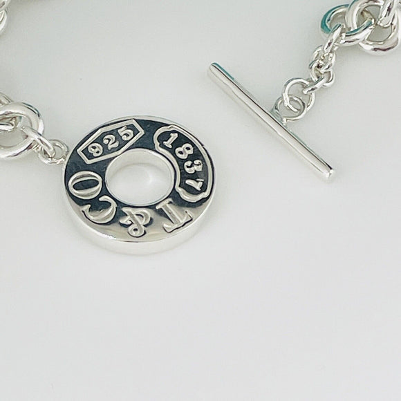 20" Tiffany 1837 Circle Clasp Toggle Necklace in Sterling Silver