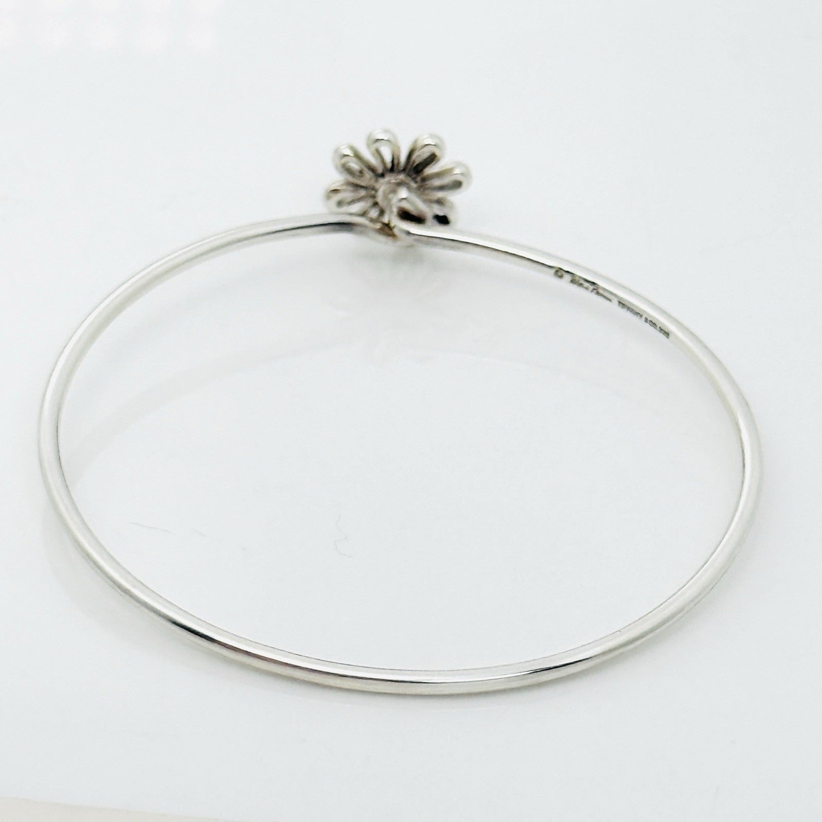 Tiffany & Co Daisy Flower Hook Bracelet by Paloma Picasso in Sterling Silver