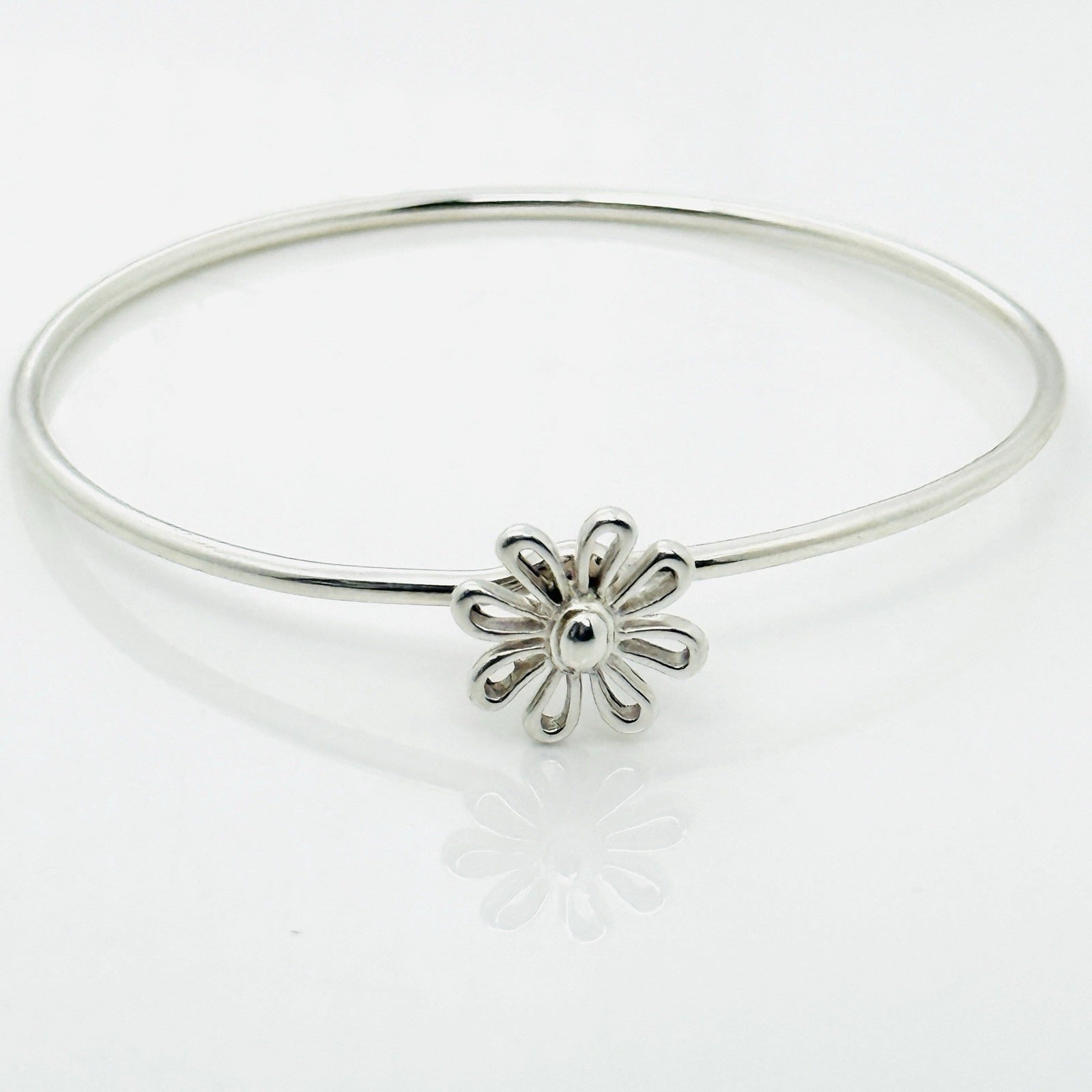 Tiffany & Co Daisy Flower Hook Bracelet by Paloma Picasso in Sterling Silver
