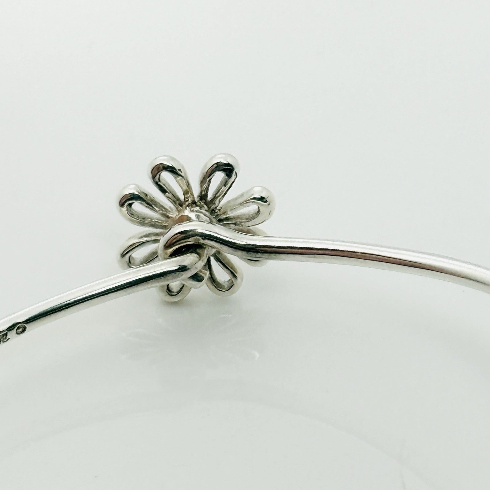 Tiffany & Co Daisy Flower Hook Bracelet by Paloma Picasso in Sterling Silver