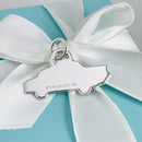 Tiffany & Co Large Taxi Cab Charm or Pendant in Sterling Silver AUTHENTIC-4