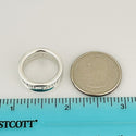 Size 4 Tiffany & Co 1837 Concave Ring in Sterling Silver - 5