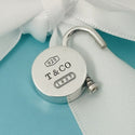 Tiffany 1837 Round Padlock Lock Charm Pendant in Sterling Silver FREE Shipping - 3
