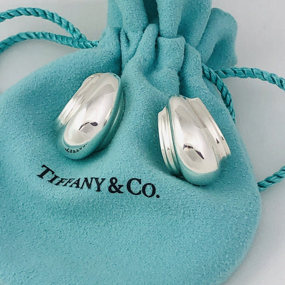 Tiffany & Co Shell Dome Vendome Earrings Paloma Picasso in Sterling Silver