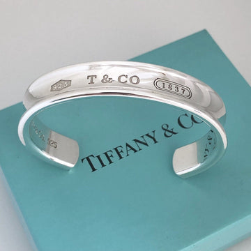 Small 6" Tiffany & Co Sterling Silver 1837 Wide Cuff Bracelet