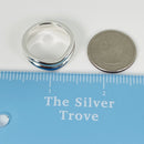 Size 10.5 Tiffany Doppio Ring by ELsa Peretti Mens Unisex in Sterling Silver-6