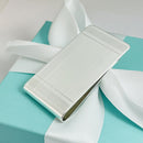 Tiffany & Co Machine Turned Pin Stripe Engravable ID Money Clip in Silver-3