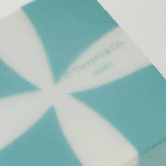 Tiffany Blue Gift Box and Bow Christmas Holiday Ornament Bone China Porcelain