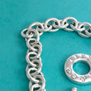 Tiffany & Co Blank Heart Tag Toggle Charm Bracelet in Sterling Silver-6
