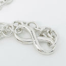 18" Tiffany & Co Infinity Pendant Necklace Large Heavy Rounds Links in Silver-2
