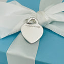 Tiffany Silver Letter E Alphabet Initial Heart Notes Engraved Charm Pendant - 3