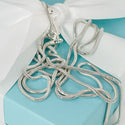 32" Tiffany & Co Sterling Silver Men's Unisex Snake Chain Necklace - 1
