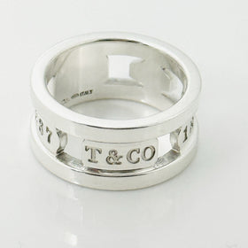 Size 5.5 Tiffany & Co 1837 Cutout Ring Stencil Open Mens Band Unisex - 0