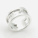 Size 5.5 Tiffany & Co 1837 Cutout Ring Stencil Open Mens Band Unisex-3