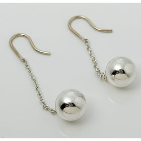 Tiffany & Co 10mm HardWear Bead Ball Drop Hook Dangle Earrings