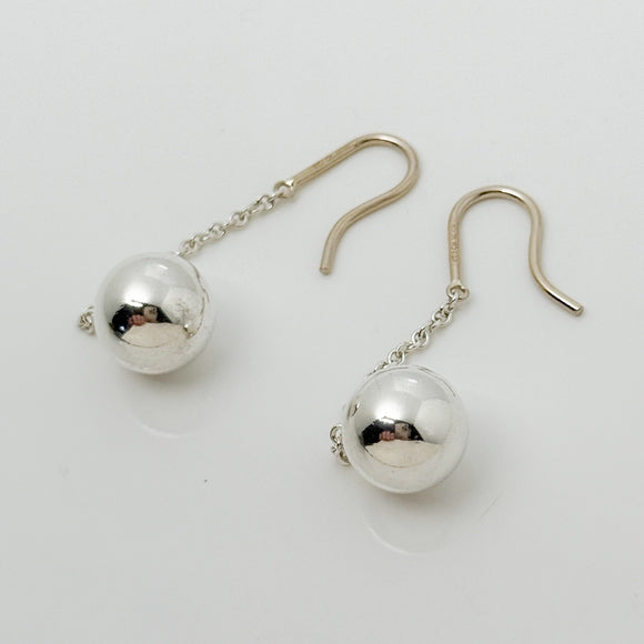 Tiffany & Co 10mm HardWear Bead Ball Drop Hook Dangle Earrings