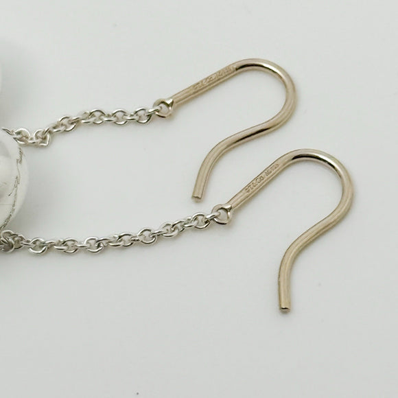 Tiffany & Co 10mm HardWear Bead Ball Drop Hook Dangle Earrings
