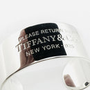 Size 6.25" Please Return to Tiffany & Co Wide Cuff Bracelet in Sterling Silver-2