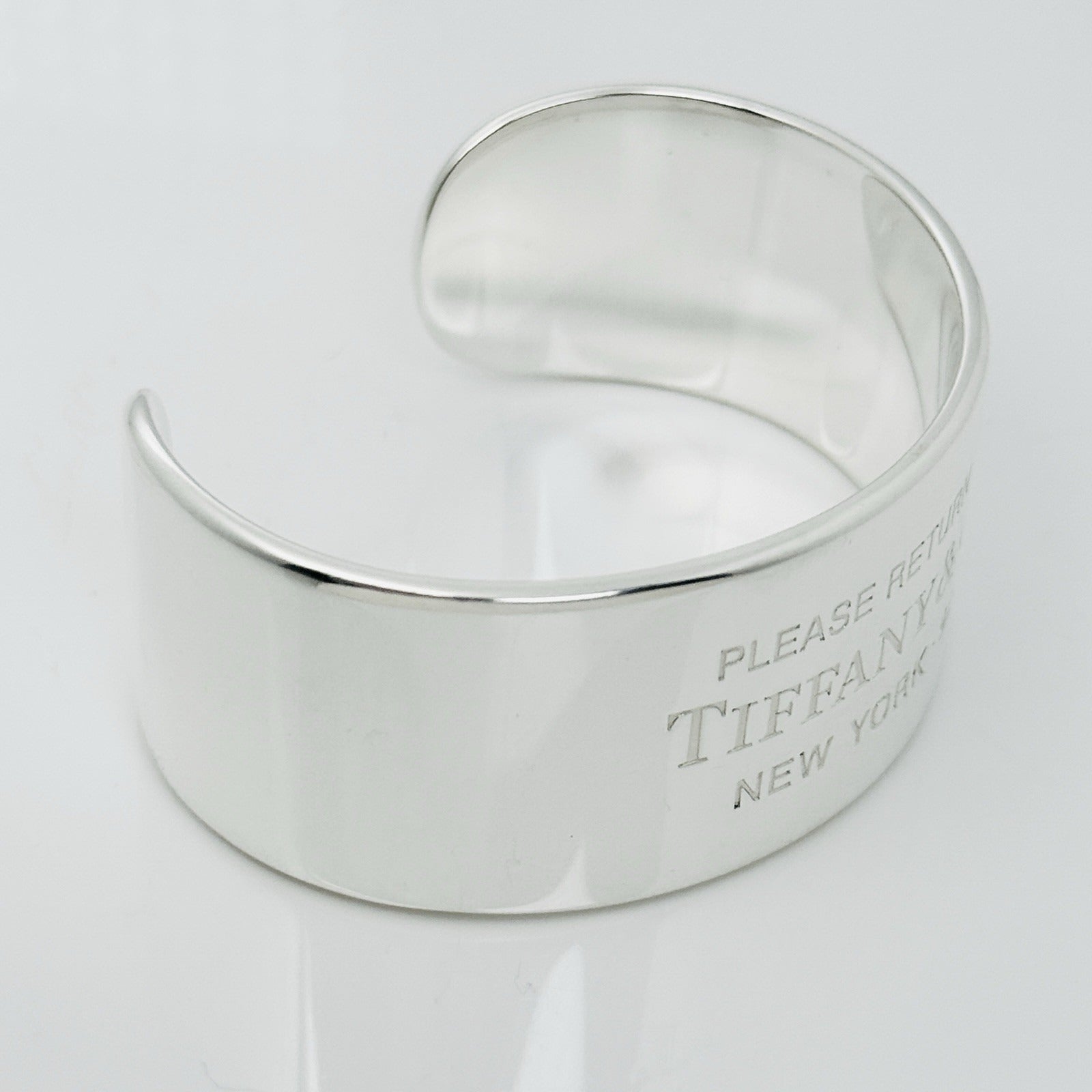 Size Small Please Return to Tiffany & Co Wide Cuff Bracelet in