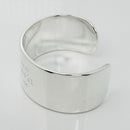 Size 6.25" Please Return to Tiffany & Co Wide Cuff Bracelet in Sterling Silver-5