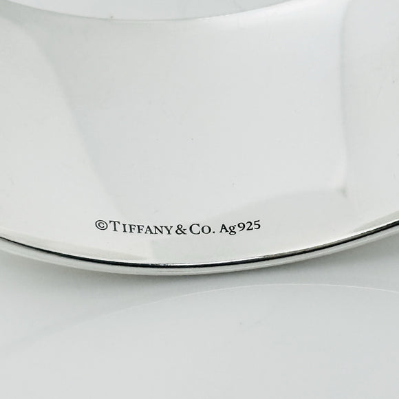 Size 6.25" Please Return to Tiffany & Co Wide Cuff Bracelet in Sterling Silver