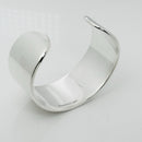 Size 6.25" Please Return to Tiffany & Co Wide Cuff Bracelet in Sterling Silver-7
