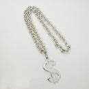 RARE Tiffany & Co Dollar Sign Money Pendant Chain Necklace in Sterling Silver-2