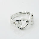 Size 7.5 Tiffany Eternal Infinity Loving Hearts Ring Band Paloma Picasso Silver-1