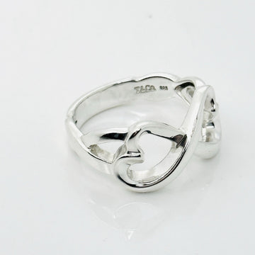 Size 7.5 Tiffany Eternal Infinity Loving Hearts Ring Band Paloma Picasso Silver