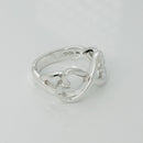 Size 7.5 Tiffany Eternal Infinity Loving Hearts Ring Band Paloma Picasso Silver-4