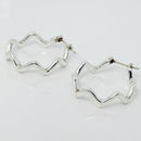 Tiffany ZigZag Hoop Earrings in 925 Sterling Silver by Paloma Picasso-1
