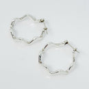 Tiffany ZigZag Hoop Earrings in 925 Sterling Silver by Paloma Picasso-2