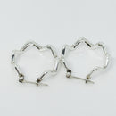 Tiffany ZigZag Hoop Earrings in 925 Sterling Silver by Paloma Picasso-4