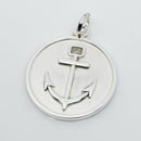 Tiffany Circle Anchor Round Charm or Pendant-1