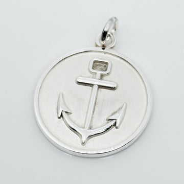 Tiffany Circle Anchor Round Charm or Pendant