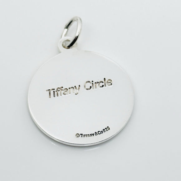 Tiffany Circle Anchor Round Charm or Pendant