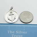 Tiffany Circle Anchor Round Charm or Pendant-5