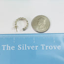 1 Tiffany Somerset Mesh Hoop Huggie Earring Small Mini 0.70" Single Replacement-5