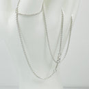 20.5" Tiffany Chain Necklace with 1.5mm Thick Links in Silver Mens Unisex-1