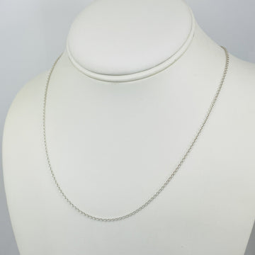 20.5" Tiffany Chain Necklace with 1.5mm Thick Links in Silver Mens Unisex - 0