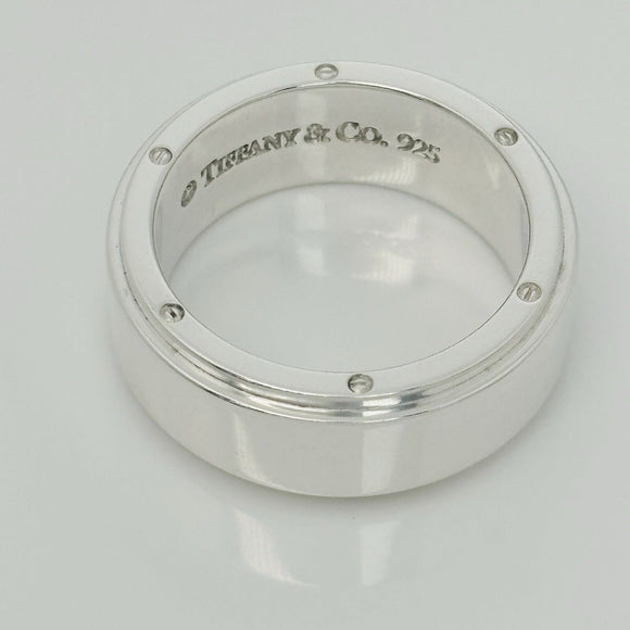 Size 11.5 Tiffany & Co Metropolis Ring Mens Band Unisex in Sterling Silver